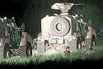 Taking a Break :: The enemy patrol taking a rest, bathed in the headlamps of improved lighting technology!
